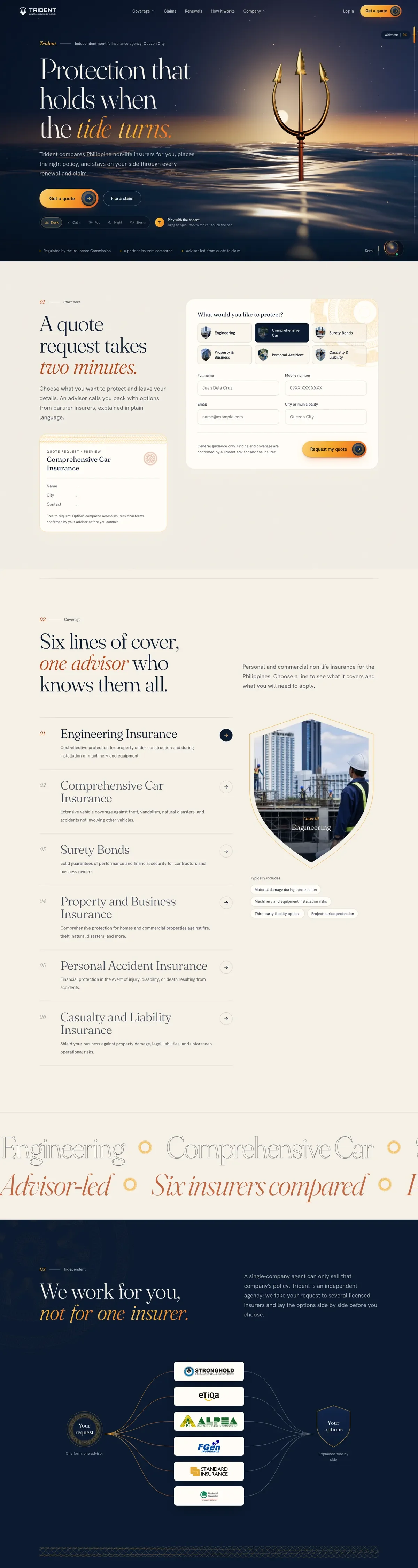 Trident PH, the full page